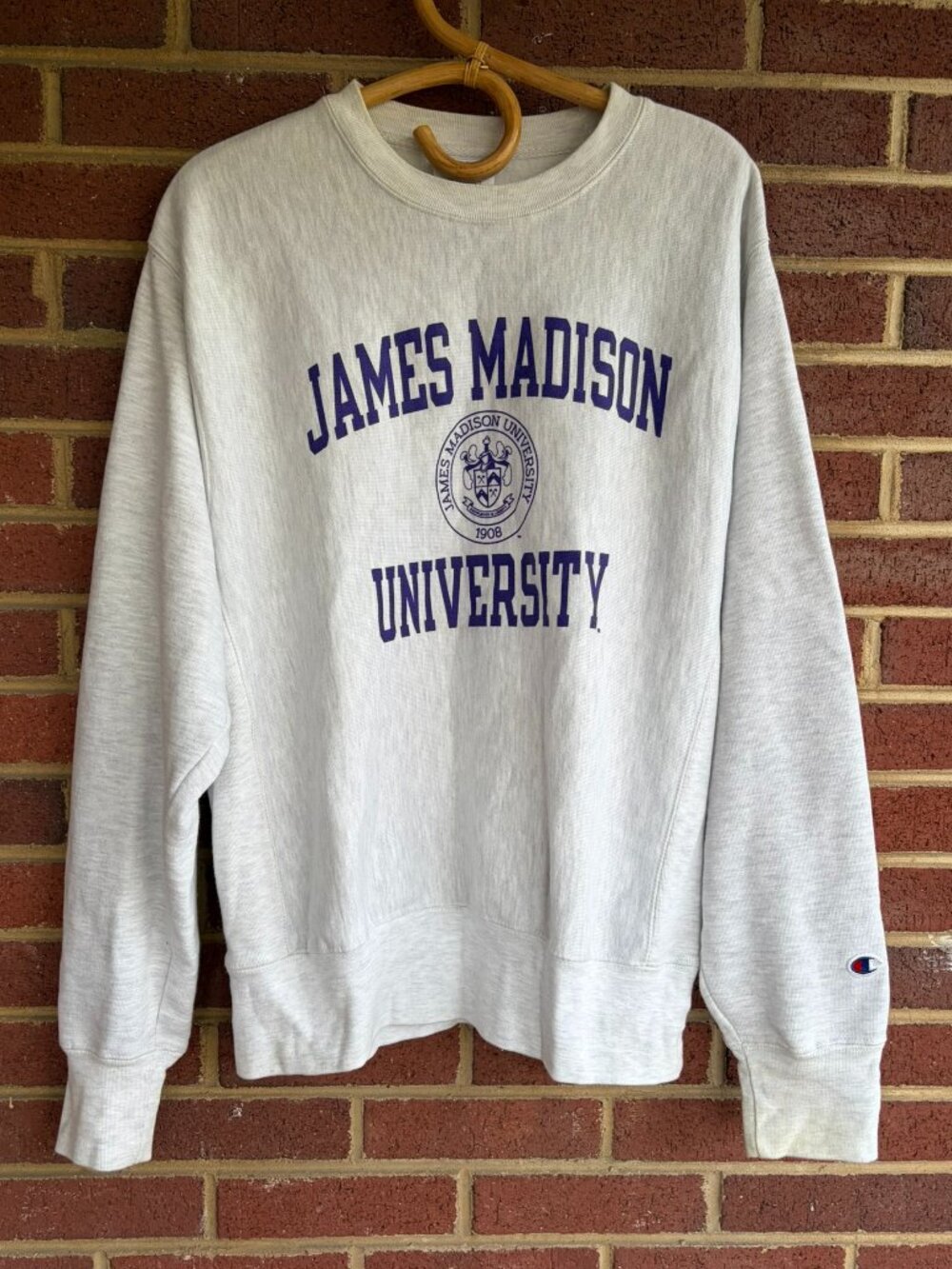 Vintage Champion Reverse Weave James Madison University Crewneck Medium